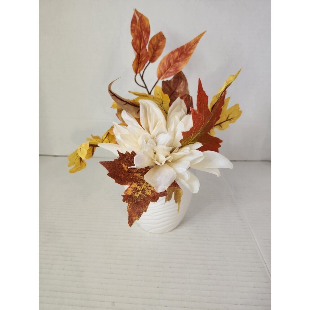 12" Tall Fake Flowers With Pot